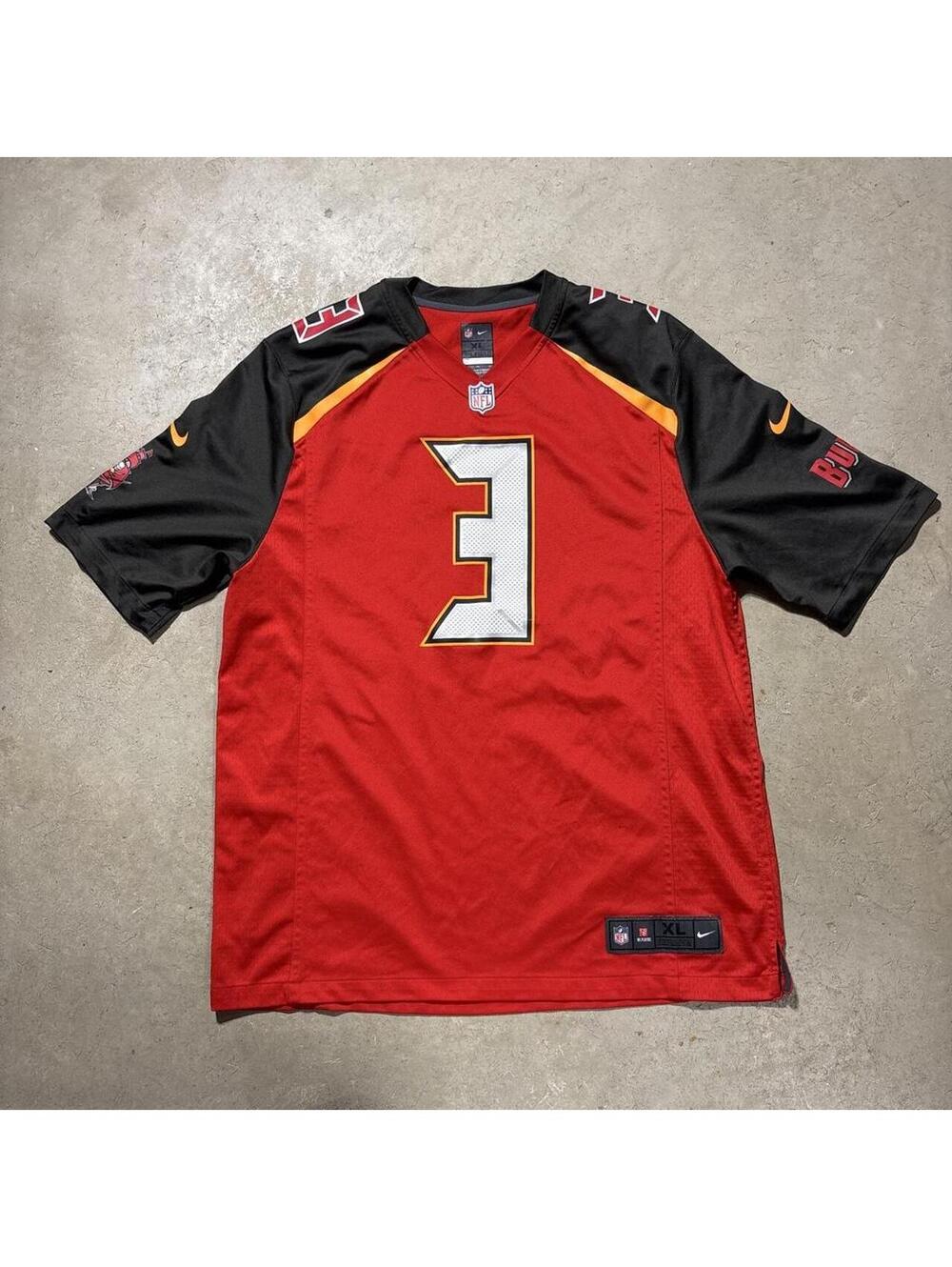 Nike On Field Jameis Winston Tampa Bay Buccaneers 3 NFL Jersey Mens XL